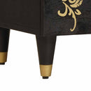 vidaXL Éjjeli szekrény ajtóval Fekete 50 x 33 x 60 cm Tömör Mangófát