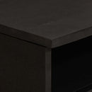 vidaXL Dohányzóasztal fiókkal Fekete 80 x 54 x 40 cm Tömör Mangófát