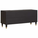 vidaXL TV szekrény fiókkal Fekete 105 x 33 x 46 cm Tömör Mangófát