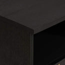 vidaXL TV szekrény fiókkal Fekete 100 x 33 x 46 cm Tömör Mangófát