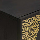 vidaXL Mosdókagyló szekrény Fekete 62 x 33 x 58 cm Tömör Mangófát