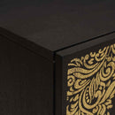 vidaXL Fürdőszoba Székény Fekete 38 x 33 x 58 cm Tömör Mangófát