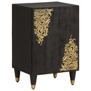 vidaXL Fürdőszoba Székény Fekete 38 x 33 x 58 cm Tömör Mangófát