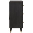 vidaXL Széf fiókkal polcokkal Fekete 40 x 33 x 75 cm Tömör Mangófát