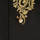 vidaXL Széf polcokkal tárolóval Fekete 40 x 33 x 75 cm Tömör Mangófát