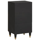 vidaXL Széf polcokkal tárolóval Fekete 40 x 33 x 75 cm Tömör Mangófát