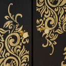 vidaXL Széf polcokkal tárolóval Fekete 60 x 33 x 75 cm Tömör Mangófát