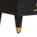 vidaXL Széf polcokkal tárolóval Fekete 60 x 33 x 75 cm Tömör Mangófát