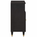 vidaXL Széf polcokkal tárolóval Fekete 60 x 33 x 75 cm Tömör Mangófát