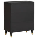 vidaXL Széf polcokkal tárolóval Fekete 60 x 33 x 75 cm Tömör Mangófát