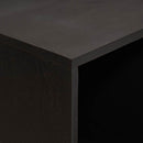 vidaXL Széf polcokkal tárolóval Fekete 80 x 33 x 75 cm Tömör Mangófát
