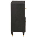 vidaXL Széf polcokkal tárolóval Fekete 80 x 33 x 75 cm Tömör Mangófát