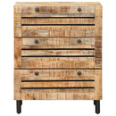 vidaXL Tároló szekrények 60 x 33 x 75 cm Tömör Mangófát Természetes