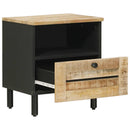 vidaXL Éjjeli asztal 2 db Természetes 40 x 33 x 46 cm Tömör Mangófát