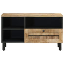 vidaXL Tároló szekrények Barna 80 x 33,5 x 46 cm Tömör Mangófát