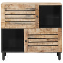 vidaXL Tároló szekrények Barna 80 x 33,5 x 75 cm Tömör Mangófát