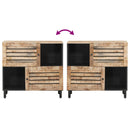 vidaXL Tároló szekrények Barna 80 x 33,5 x 75 cm Tömör Mangófát