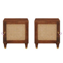 vidaXL Éjjeliszekrények 2 pcs 40 x 33.5 x 46 cm