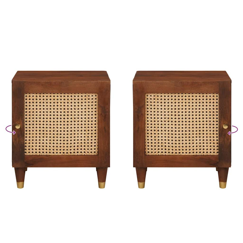 vidaXL Éjjeliszekrények 2 pcs 40 x 33.5 x 46 cm
