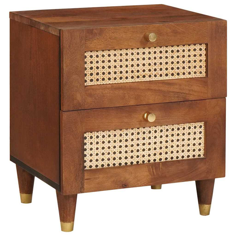 vidaXL Éjjeliszekrények fiókkal 2 pcs 40 x 33.5 x 46 cm
