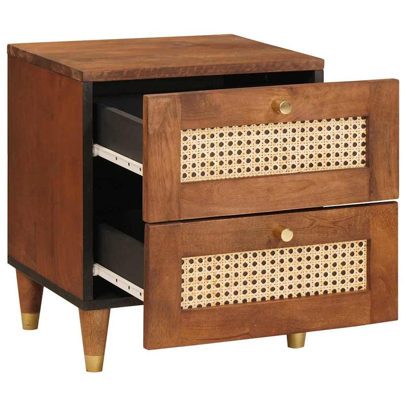 vidaXL Éjjeliszekrények fiókkal 2 pcs 40 x 33.5 x 46 cm