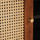 vidaXL TV szekrény polcokkal Barna 105 x 33,5 x 46 cm Tömör Mangófát