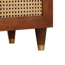 vidaXL TV szekrény polcokkal Barna 105 x 33,5 x 46 cm Tömör Mangófát