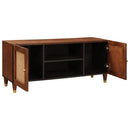 vidaXL TV szekrény polcokkal Barna 105 x 33,5 x 46 cm Tömör Mangófát