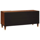 vidaXL TV szekrény polcokkal Barna 105 x 33,5 x 46 cm Tömör Mangófát