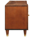 vidaXL TV szekrény polcokkal Barna 105 x 33,5 x 46 cm Tömör Mangófát