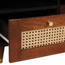 vidaXL TV szekrény fiókkal Barna 70 x 33,5 x 46 cm Tömör Mangófát