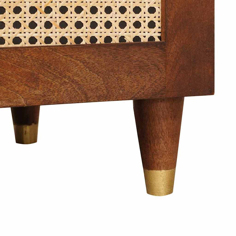 vidaXL Dohányzóasztalok Barna 80 x 50 x 40 cm Kanna és tömör mango fa