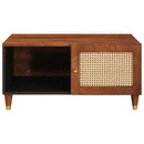 vidaXL Dohányzóasztalok Barna 80 x 50 x 40 cm Kanna és tömör mango fa