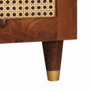 vidaXL Dohányzóasztalok Barna 80 x 50 x 40 cm Kanna és tömör mango fa