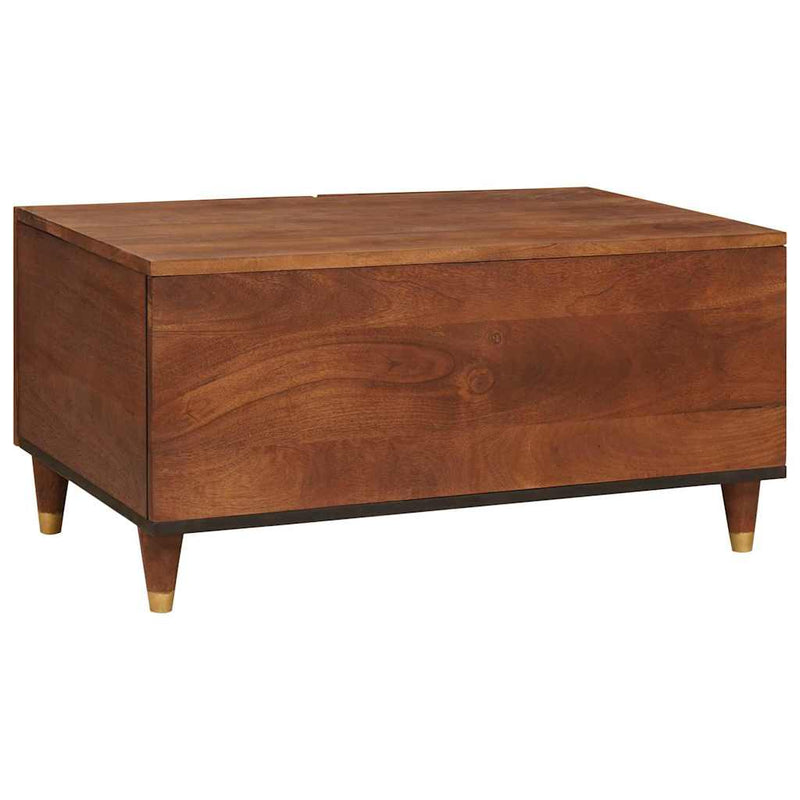 vidaXL Dohányzóasztalok Barna 80 x 50 x 40 cm Kanna és tömör mango fa