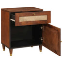 vidaXL Éjjeliszekrények Barna 50 x 33 x 60 cm Kanna és tömör mango fa