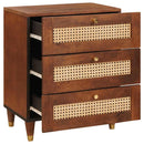 vidaXL Éjjeliszekrények Barna 50 x 33 x 60 cm Kanna és tömör mango fa