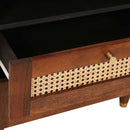 vidaXL Éjjeliszekrények Barna 50 x 33 x 60 cm Kanna és tömör mango fa