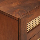 vidaXL Éjjeliszekrények Barna 50 x 33 x 60 cm Kanna és tömör mango fa