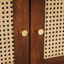 vidaXL Éjjeliszekrények Barna 50 x 33 x 60 cm Kanna és tömör mango fa