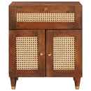 vidaXL Éjjeliszekrények Barna 50 x 33 x 60 cm Kanna és tömör mango fa