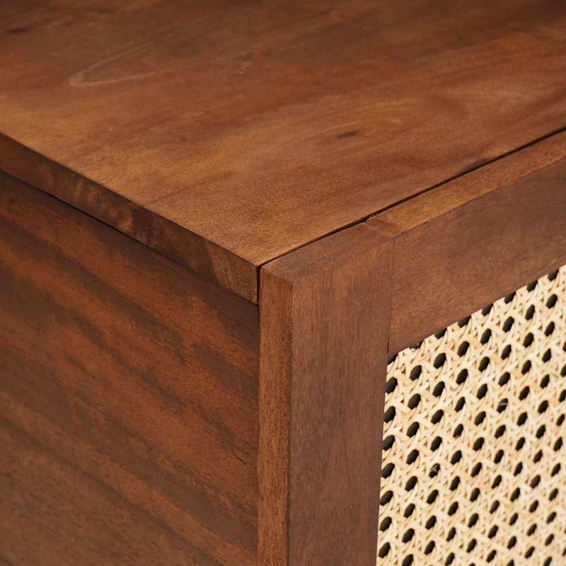 vidaXL Dohányzóasztalok Barna 100 x 54 x 40 cm Kanna és tömör mango fa