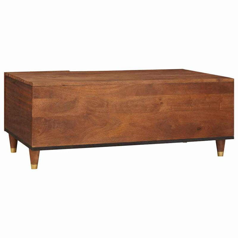 vidaXL Dohányzóasztalok Barna 100 x 54 x 40 cm Kanna és tömör mango fa