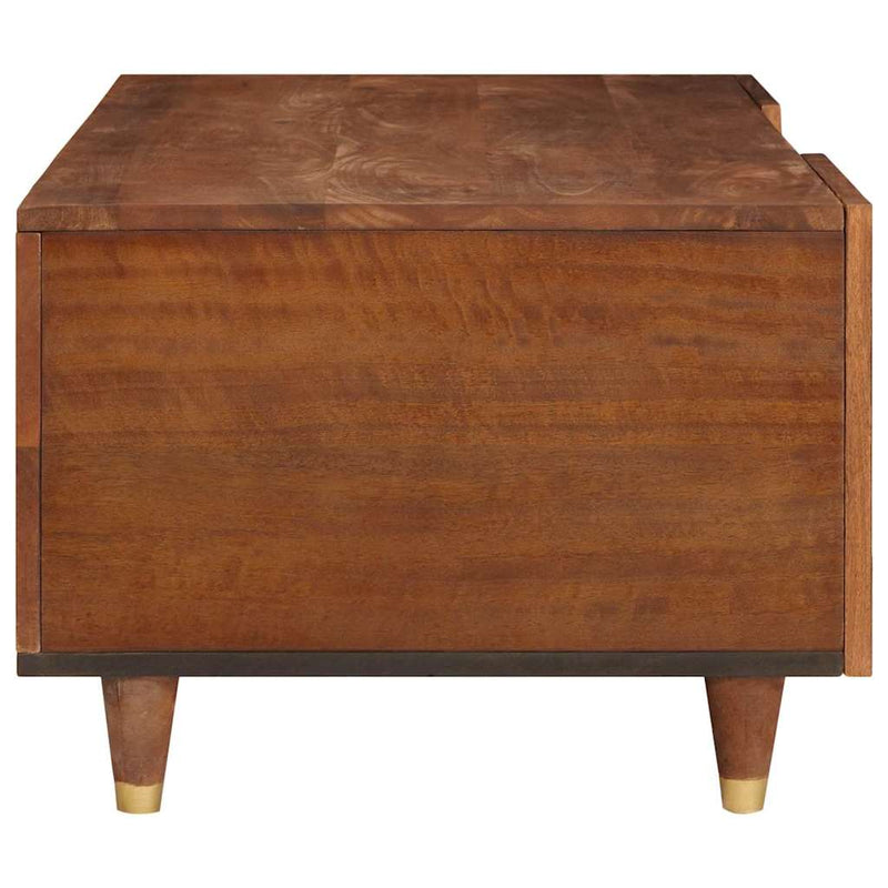 vidaXL Dohányzóasztalok Barna 100 x 54 x 40 cm Kanna és tömör mango fa