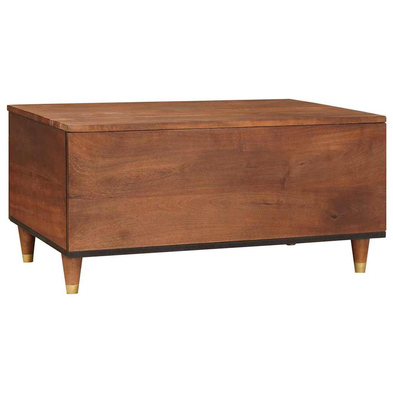 vidaXL Dohányzóasztalok Barna 80 x 54 x 40 cm Kanna és tömör mango fa