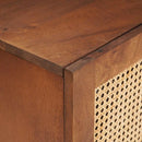 vidaXL TV szekrény fiókkal Barna 105 x 33,5 x 46 cm Tömör Mangófát