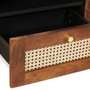 vidaXL TV szekrény fiókkal Barna 105 x 33,5 x 46 cm Tömör Mangófát