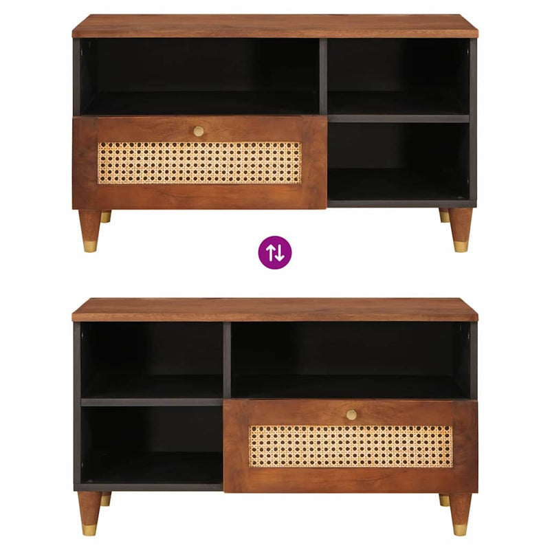 vidaXL Média tárolószekrények és állványok Barna 80 x 33.5 x 46 cm