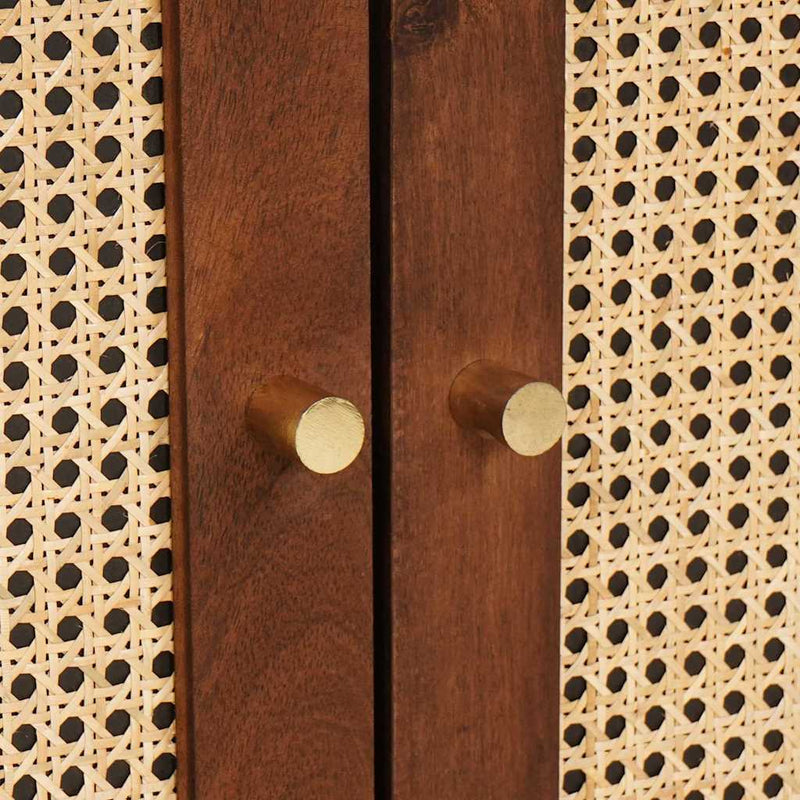 vidaXL Mosdókagyló szekrény polcokkal Barna 62 x 33 x 58 cm Faanyag