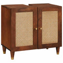 vidaXL Mosdókagyló szekrény polcokkal Barna 62 x 33 x 58 cm Faanyag